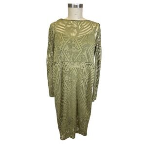 Material Girl dress green women's size small‎
